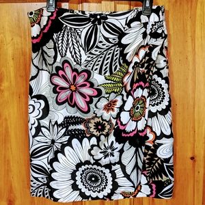 Jones New York Silk Floral Skirt S8
